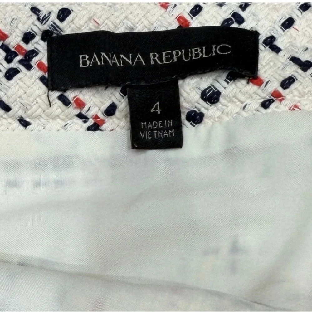 Banana Republic White and Black Pencil Skirt - Picture 3 of 4